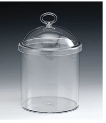 AKRİLİK KAPAKLI POLYCARBONAT KAVONOZ 15 cm h 16 cm