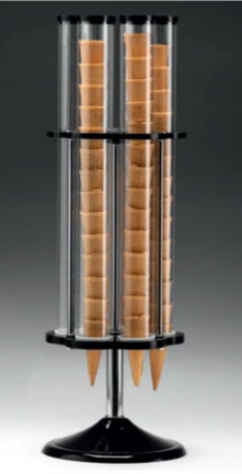 6 LI AKRİLİK STANDLI POLYCARBONAT KÜLAHLIK/DÖNER R-24 h 78 cm