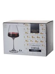 COLLECTİON CORVUS RED WİNE GLASS 360 ML PLATİN