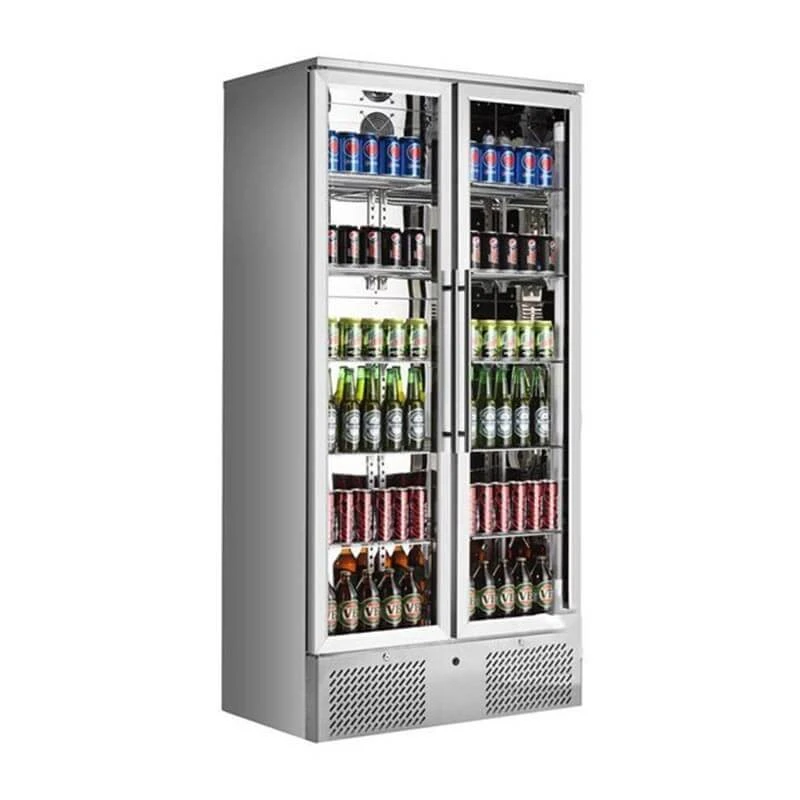 ŞİŞE SOĞUTUCU - 2 KAPILI DİK TİP - INOX
