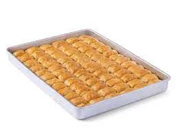 ALUMINYUM BAKLAVA TEPSILERI 33x45x4 CM