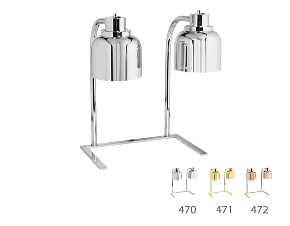 INFRARED ISITICI CIFTLI LAMBA AYAKLI KROM 50x30x70 CM 2x250 W