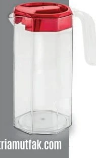 POLİKARBON KÖŞEM SÜRAHİ Ø10CMX22,5CM