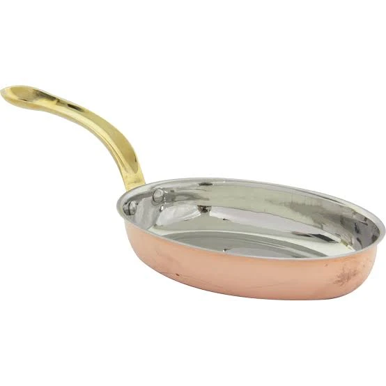 GURMEAID OVAL TAVA DIŞI BAKIR İÇİ PASLANMAZ ÇELİK 16x3,75 CM