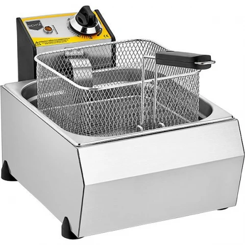 TEKLİ KAPAKLI ELEKTRİKLİ 8 LT FRİTÖZ