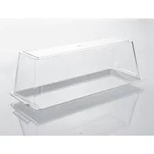 TABAK KAPAĞI 14*34 CM DİKDÖRTGEN PC ŞEFFAF