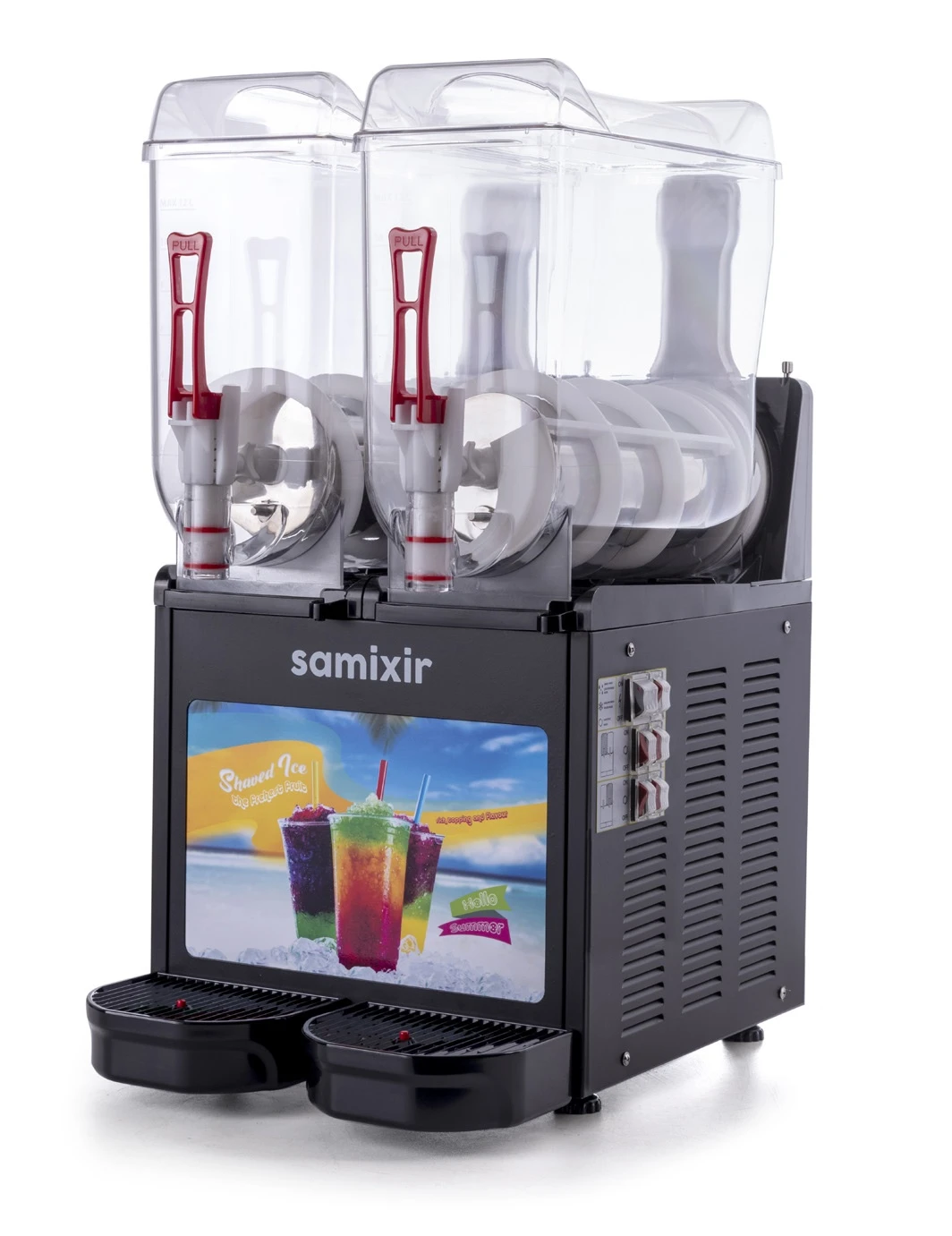 12+12 L SLUSH TWIN ALLURE BUZLU İÇECEK DİSPENSERİ SİYAH