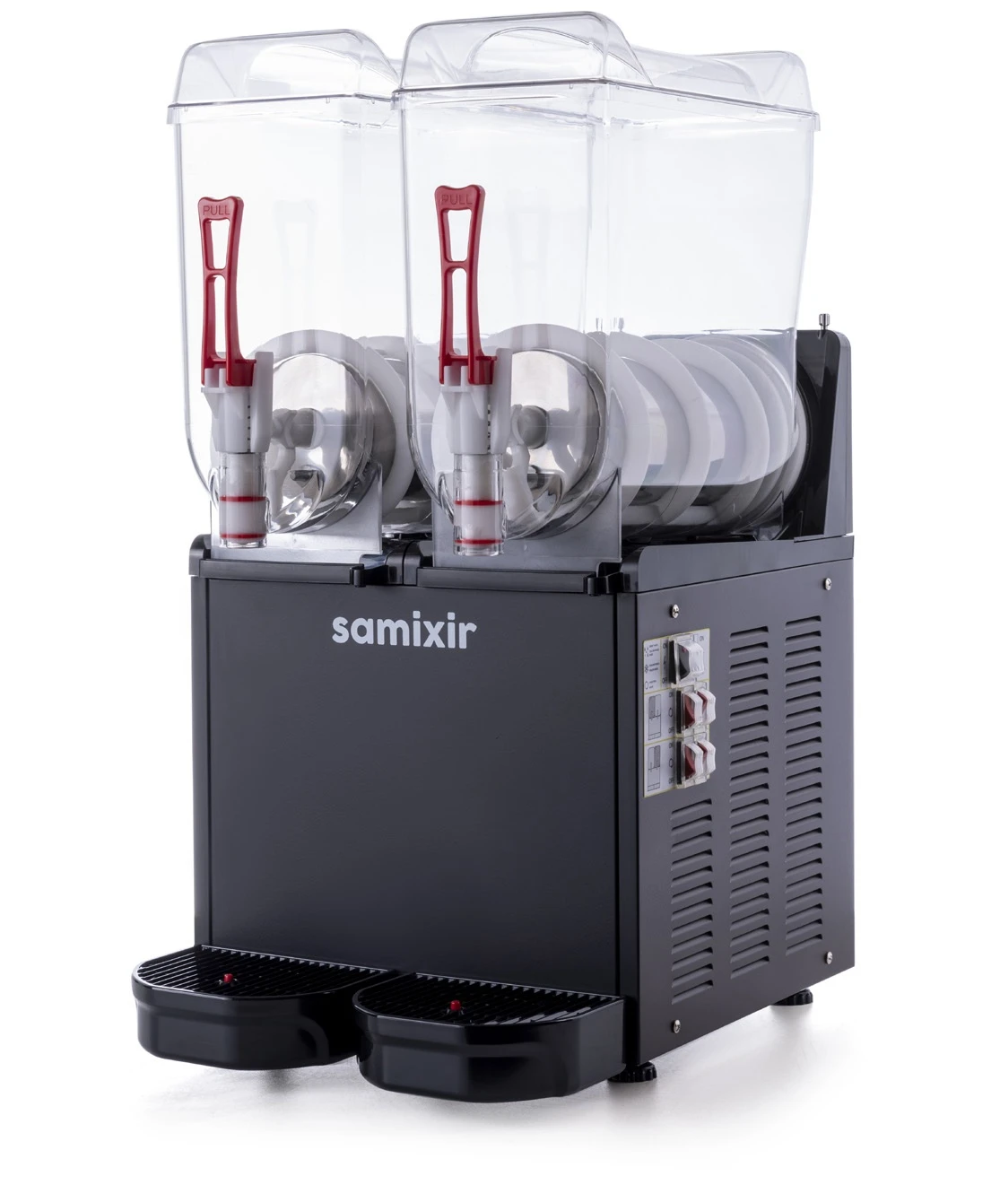12+12 L SLUSH TWIN BUZLU İÇECEK DİSPENSERİ SİYAH