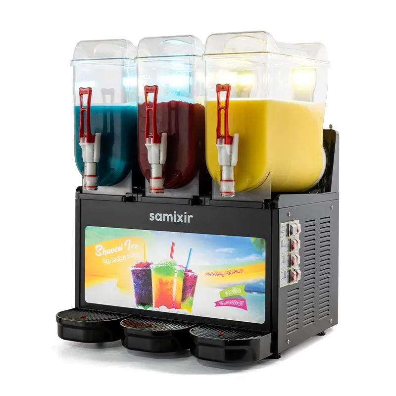 12+12+12 L SLUSH TRIPLE ALLURE BUZLU İÇECEK DİSPENSERİ SİYAH