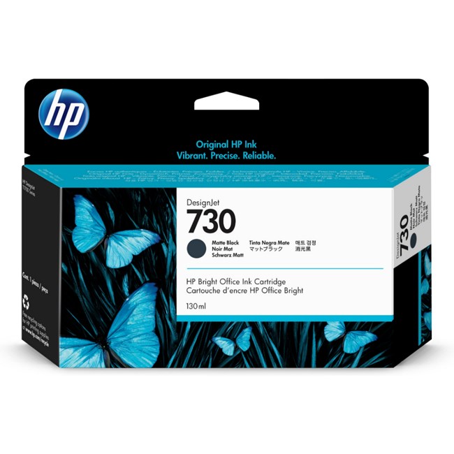 HP P2V65A Mat Siyah Geniş Format Kartuş (730)