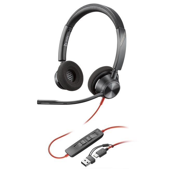 Poly Blackwire 3320 Stereo Mikrofonlu Kulaklık