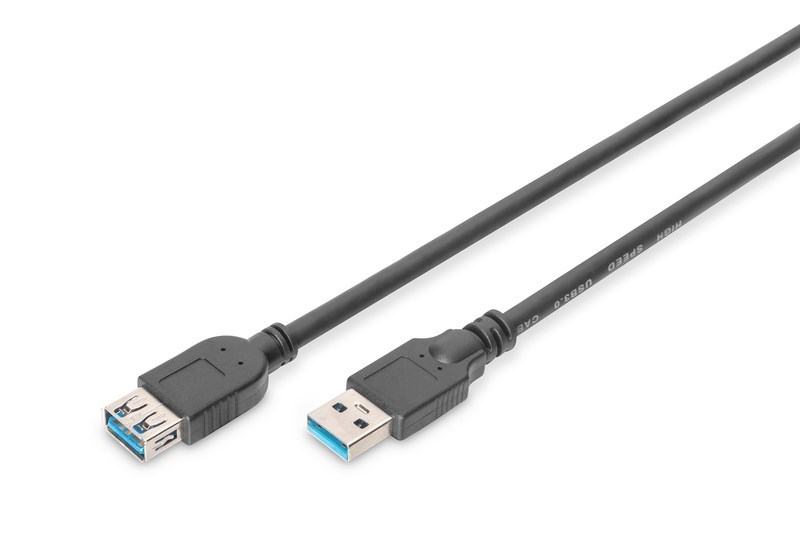 Digitus USB Uzatma Kablosu Siyah USB 3.0 (1.8m)