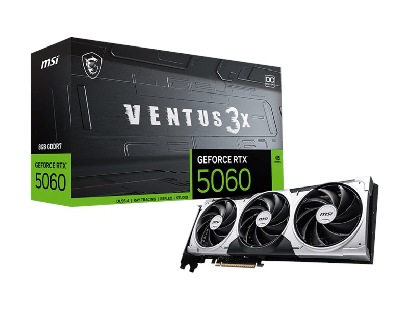 MSI GeForce RTX 5060 8G Ventus 3X OC GD7 128Bit