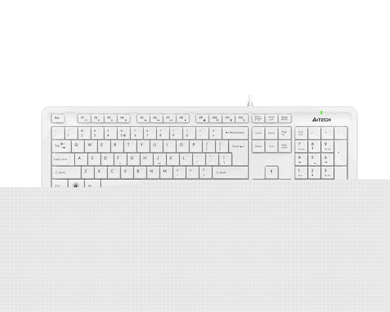 A4-Tech Kablolu Klavye Beyaz (FK10-B)