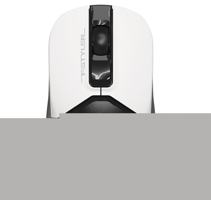 A4-Tech Kablosuz Mouse Nano Beyaz-Siyah (FG12S)