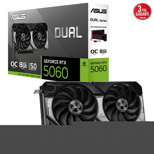 Asus GeForce RTX 5060 8GB Dual OC GD7 128Bit
