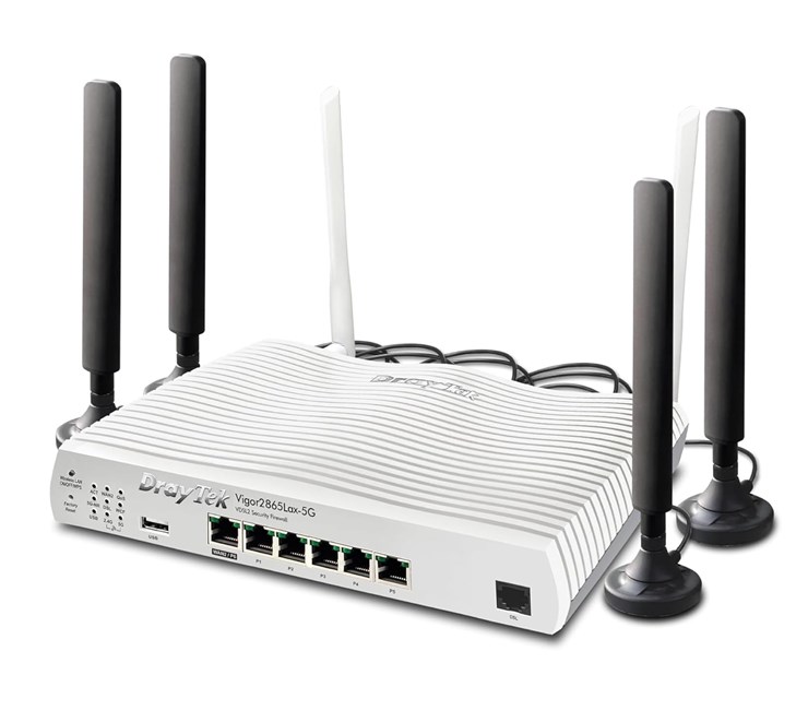 Draytek Vigor2865Lax-5G Dual SIM LTE VPN Router
