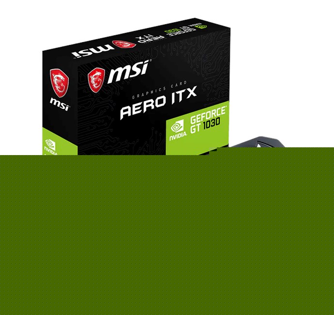 MSI GeForce GT 1030 2GB Aero Itx OC GDDR5 64Bit