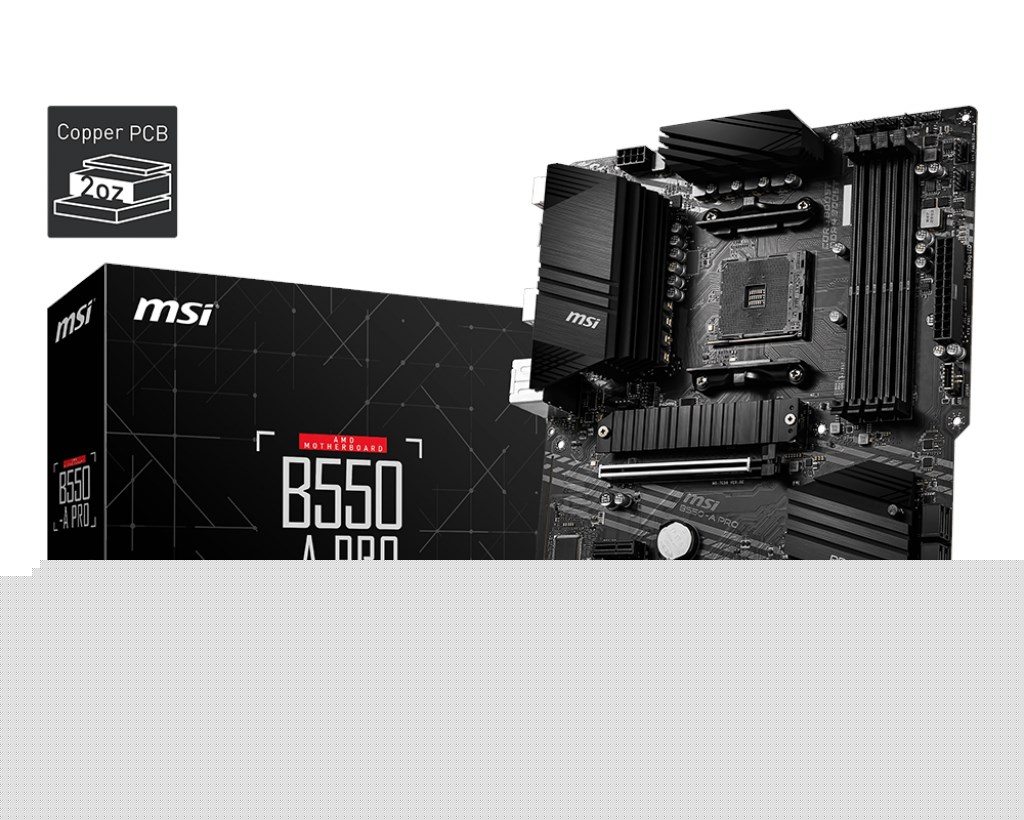 MSI B550-A Pro AM4 Ryzen DDR4 Hdmi Dp Usb3.2