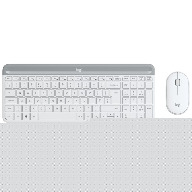 Logitech MK470 ince Kablosuz Set Beyaz 920-009436