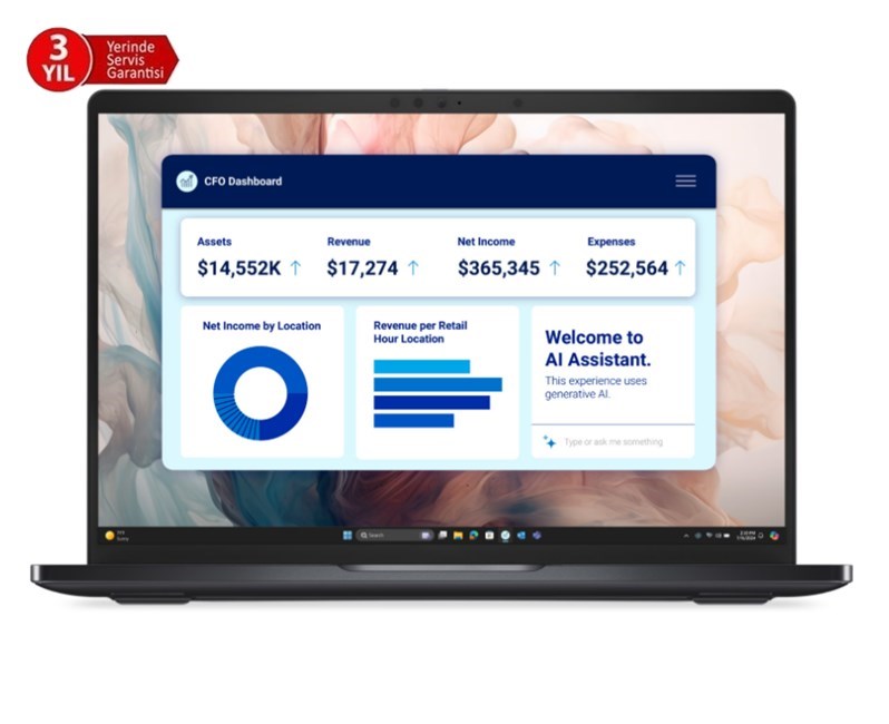 Dell Pro 13 Premium Ultra7 268V-13''-32G-1TBSSD-WP
