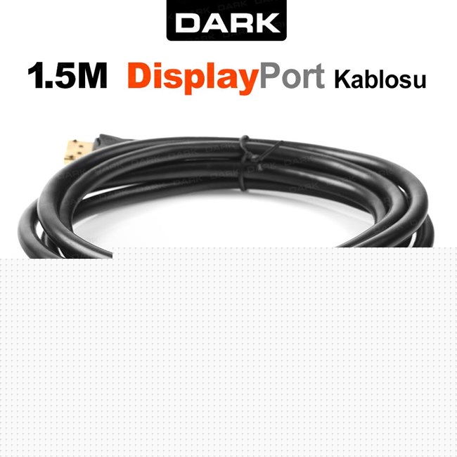 Dark FHD DisplayPort Kablo (1.5m)
