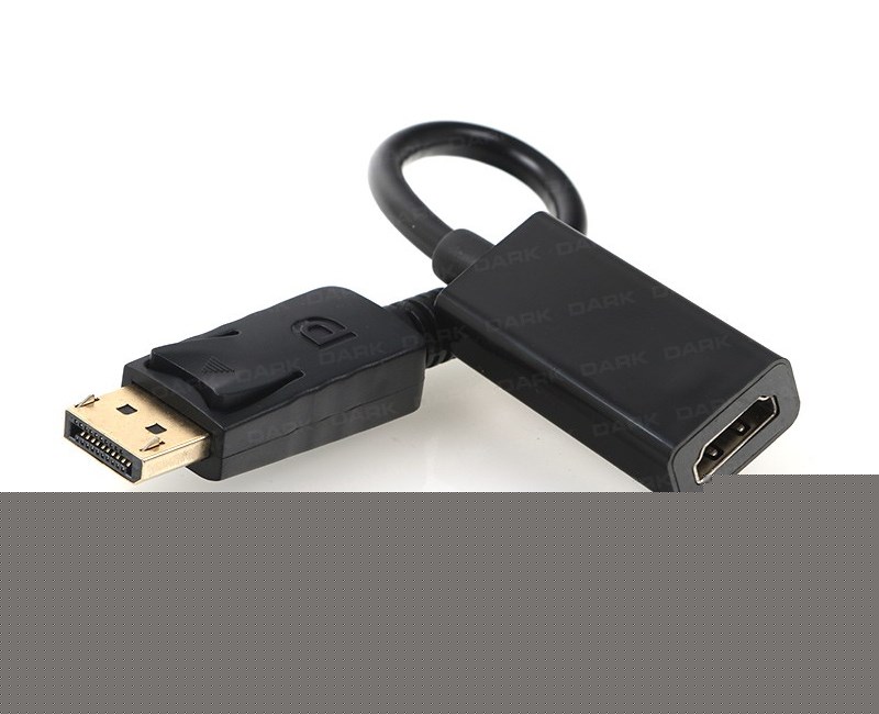 Dark DisplayPort to HDMI Dişi Kablo 4K