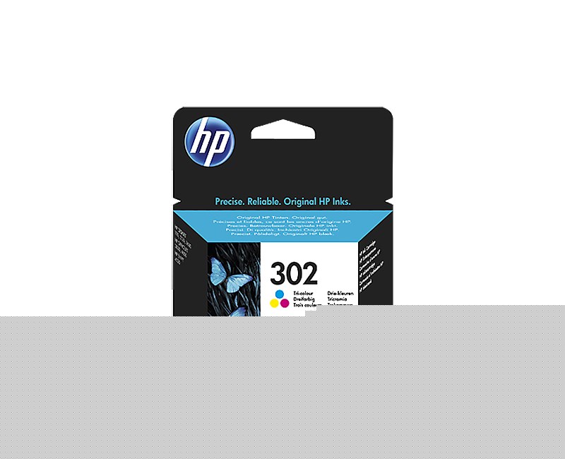 HP F6U65AE Renkli Mürekkep Kartuş (302)