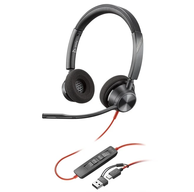 Poly Blackwire 3320 Stereo Mikrofonlu Kulaklık