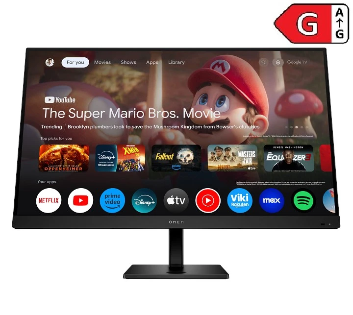 HP OMEN 31.5'' 1ms 4K Type-C (Smart/Google TV)