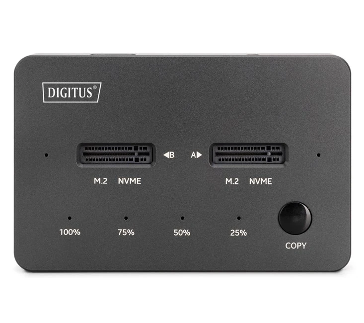 Digitus Çift Yuvalı M.2 NVME SSD Docking Station
