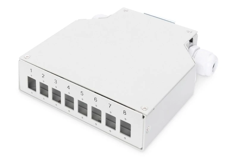 Digitus 8 Port Din Rail Sonlandırma Kutusu (LC)