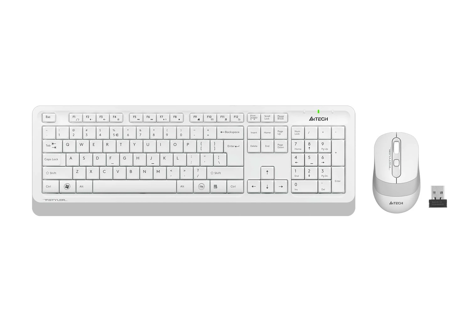 A4-Tech Kablosuz Set Beyaz (FG1010-B)