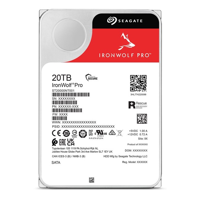 Seagate IronWolf Pro 20TB 7200Rpm -ST20000NT001