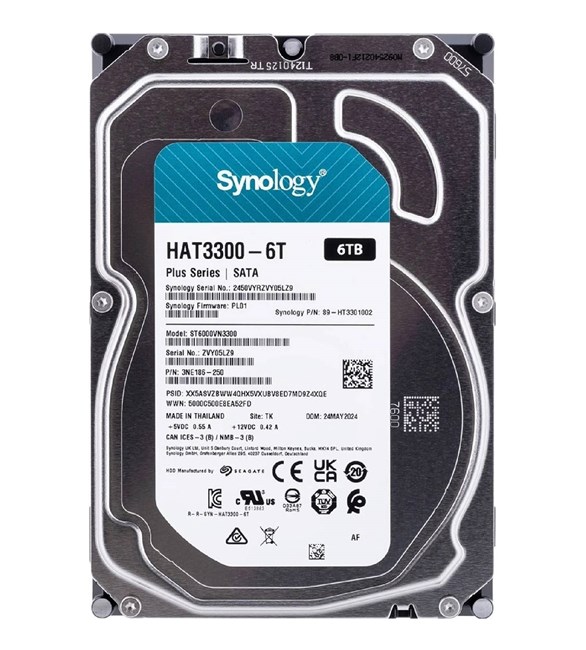 Synology 6TB 3.5'' NAS 5400rpm (HAT3300-6T)
