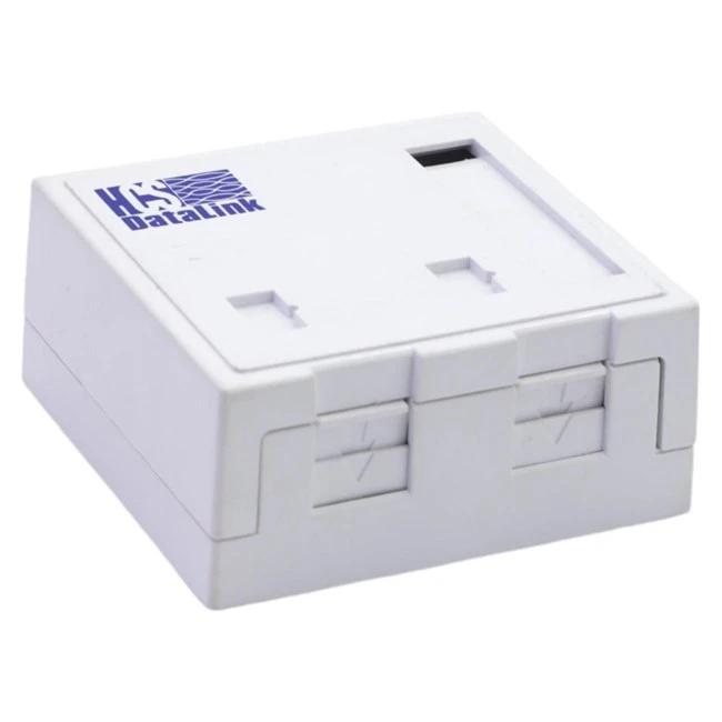 HCS 2 Port Sıva Üstü  Boş Priz Kutusu (WMM-00203)