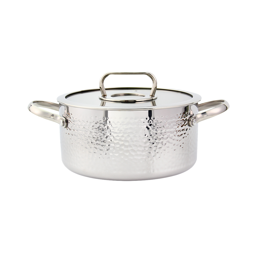 ZLN1313 20cm Paslanmaz Çelik Tencere (Shinny Copper Chef)