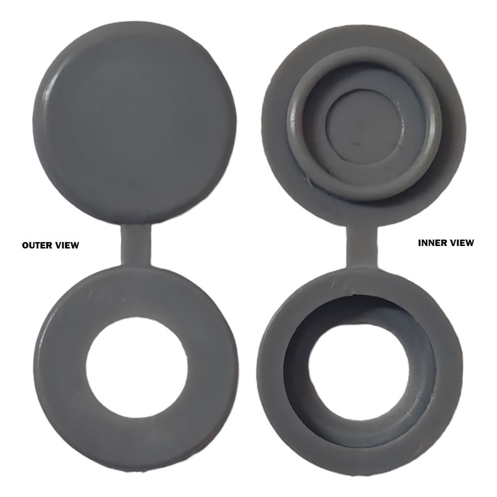 5X13mm Vida Kapağı Gri (7mm Vida Çapı)