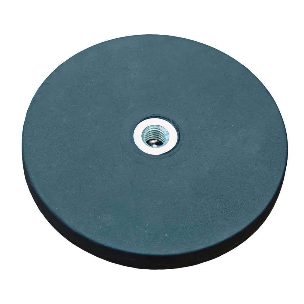 PDR Yuvarlak Mıknatıs Yumuşak Kaplamalı Çap:88 mm, M8 Dişli