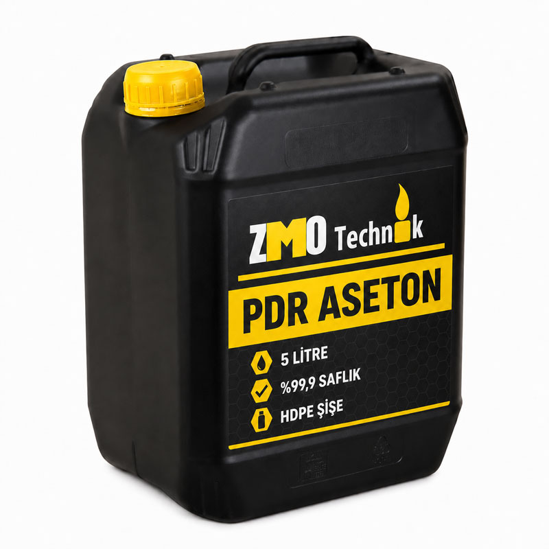 PDR Premium Aseton 5 Litre %99,9 Saflıkta HDPE Şişe