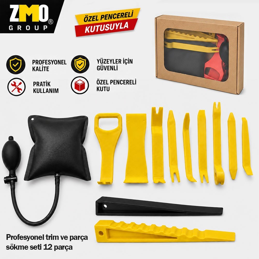 PDR Plastik Trim ve Parça Sökme / Aralama Seti 12 Parça