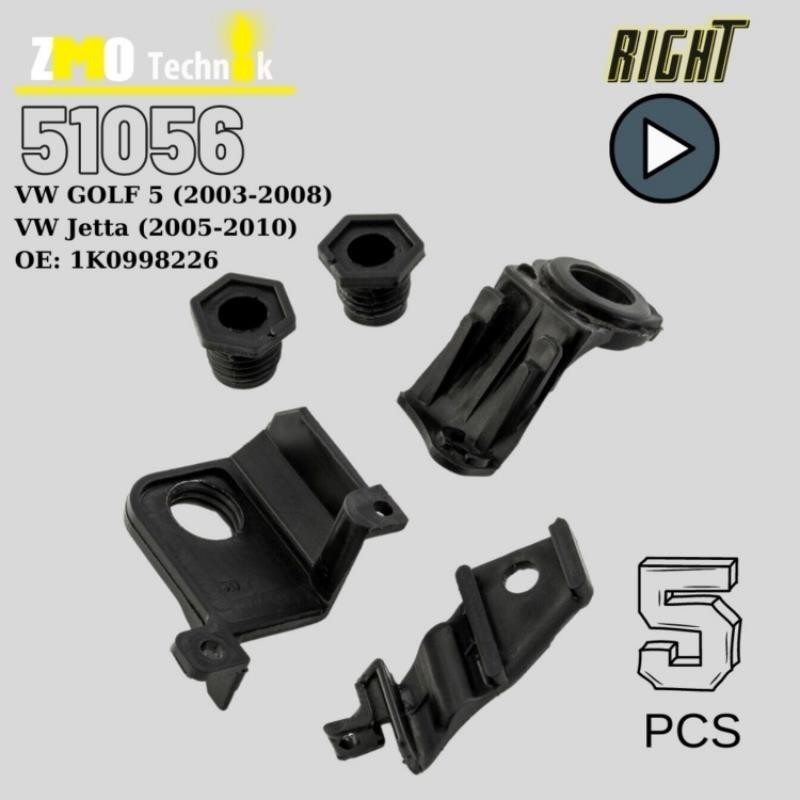 Far Tamir Kiti VW Golf V - Jetta III Sağ 2003-2009 1K0998226